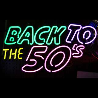 5BACKX Back to the 50s Neon Sign