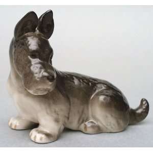  Lomonosov Porcelain Figurine Scottish Terrier Large