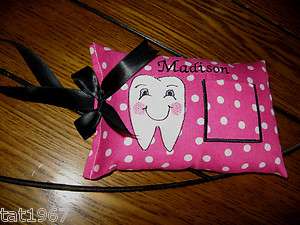 TOOTH FAIRY PILLOW~personalized for you~EMBROIDERED  