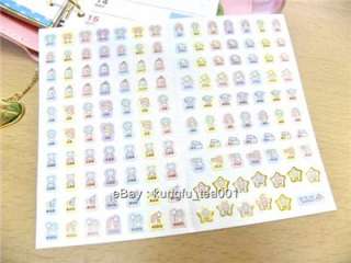 Little Twin Stars 140 Stickers for Diary Note Book  