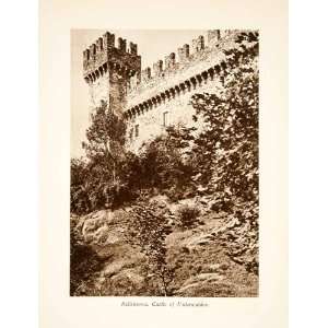  1929 Photogravure Unterwalden Castle Bellinzona Ticino 