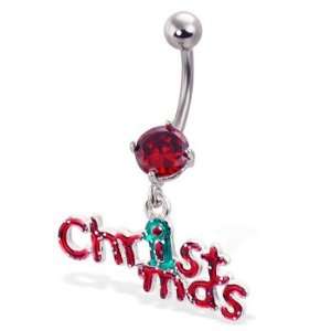  Christmas belly button ring Jewelry