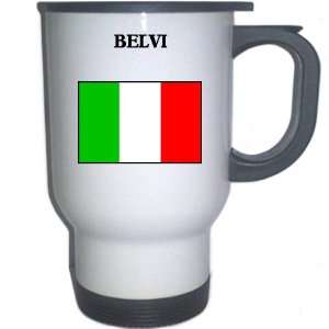  Italy (Italia)   BELVI White Stainless Steel Mug 
