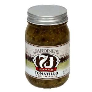  Jardines, Salsa Med Tomatillo, 16 OZ (Pack of 6) Health 