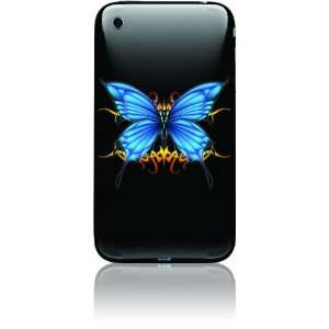   3GS, iPhone (Blue and Black Butterfly) Cell Phones & Accessories