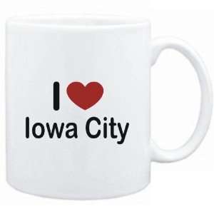    Mug White I LOVE Iowa City  Usa Cities