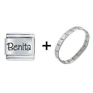  Name Benita Italian Charm Pugster Jewelry