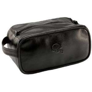  Cleveland Browns Black Leather Toiletries Bag