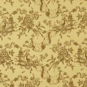   Butterfly Toile Yellow Fabric By The Yard Arts, Crafts & Sewing