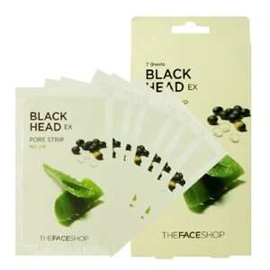   The Face Shop] Blackhead EX Aloe Pore Strip Blackhead Remover 7 Sheets
