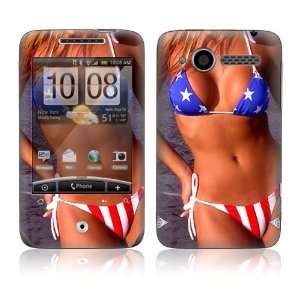  HTC WildFire (Alltel) Skin Decal Sticker   US Flag Bikini 