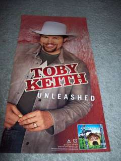 Toby Keith Unleashed 2002 Promo Double Poster Flat  