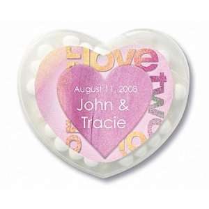 Baby Keepsake Love and Heart Theme Personalized Heart Shaped Mint 