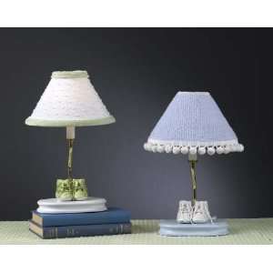  Green and White Bootie Lamps