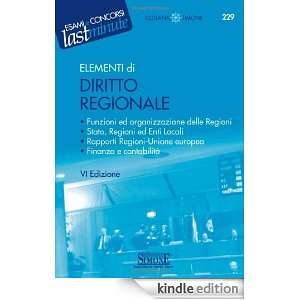 Elementi di diritto regionale (Il timone) (Italian Edition)  