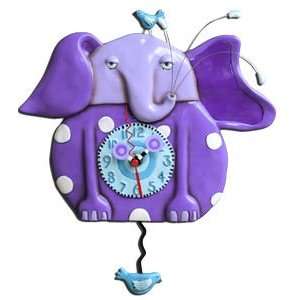  Purple Elephant Clock Allen Studio Designs
