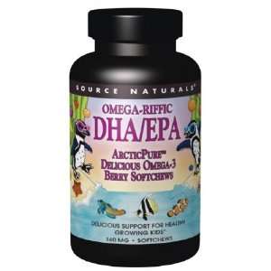  Omega Riffic DHA/EPA 160 mg 30 Softchews   Source Naturals 