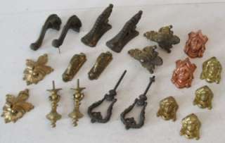 Lot of (20) Mantle Clock Side Ornaments / Trim Pieces #10 NR  