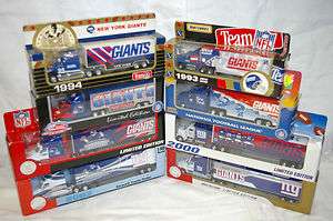 NEW NFL NEW YORK GIANTS Die cast Truck Trailer Collectibles 1993 TO 