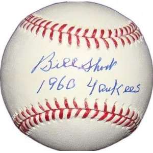  Bill Short Signed Baseball   1960 Scarce Official JSA 