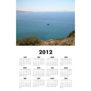  Greece   Crete Beach 2012 One Page Wall Calendar 11x17 