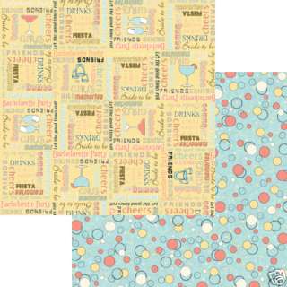Girls Night Out 12 x 12 Scrapbooking Paper by Moxxie  