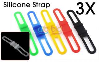 Silicone Bicycle Parts Holder Mount Tie Strap Bandage  