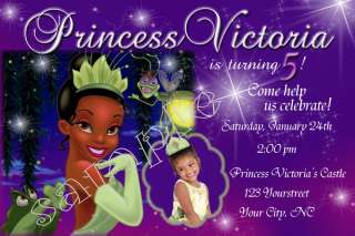 Princess Tiana and the Frog Custom Birthday Invitation  