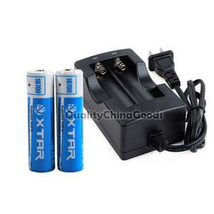   Intelligent Charger + 2x XTAR 18700 3.7V 2200mAh Rechargeable Battery