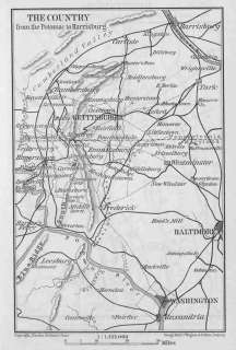 CIVIL WAR GETTYSBURG MAP.Pennsylvania.Antique Map.1909  