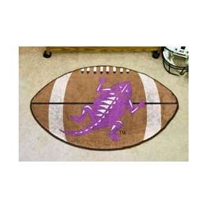 NCAA TEXAS CHRISTIAN HORNED FROGS FOOTBALL SHAPED DOOR MAT RUG  