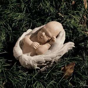  7.5 Antique Replica Baby Cherub Angel Statue Sculpture 