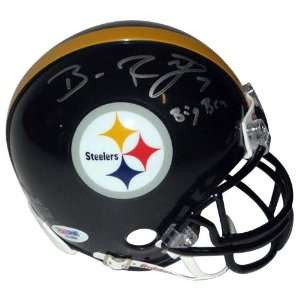 Signed Ben Roethlisberger Mini Helmet   w/ Big   Autographed NFL Mini 