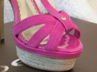 BEBE SHOES sandals platform BOOTS SUEDE Holly tan 9 39  