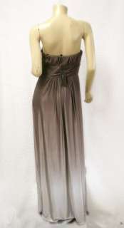 458 BCBG DK JAVA RUCHED JERSEY LONG GOWN DRESS NWT L  