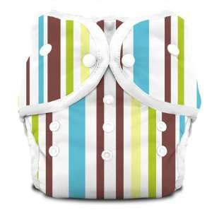  Thirsties Duo Diaper Snap, Cool Stripes, Size Two Baby