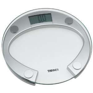  Thinner Scale by Conair TH301 Round Glass Scale, Silver 