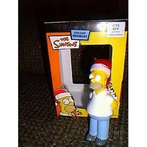 The Simpsons Homer Simpson with Candy Canes Behind His Back Christmas 