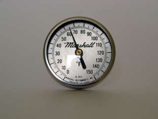 25 Dial Bimetal Thermometer. Made in USA.  