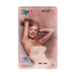  Marilyn Collectible Phone Card $50. Marilyn Monroe A 