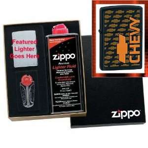  Chevy Orange Logo Zippo Lighter Gift Set Health 