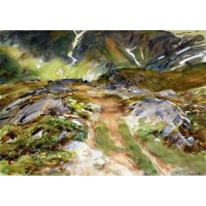 Oil Painting Simplon Pass; The Foreground John Singer Sargent Hand P