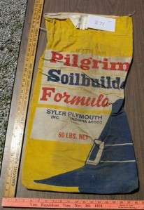 Pilgrim Soilbuilder Syler Plymouth Ind Feed Sack 271  