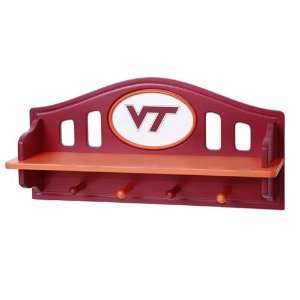 Virginia Tech Hokies Shelf with Coat Hangers  Sports 