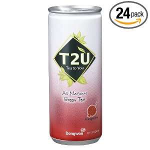 T2U Green Tea, Pomegranate, 8.1 Ounce Bottles (Pack of 24)  