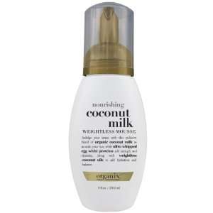 Organix Nourishing Weightless Mousse, Coconut Milk, 8 Ounce (Pack of 2 