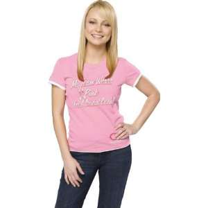   Girls Pink Reebok Fashion Fit Layered Breast Cancer Awareness T Shirt