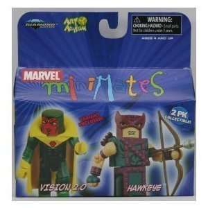 Marvel MiniMates Series 20 Mini Figure 2Pack Hawkeye & Variant Vision 