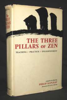 Philip Kapleau THE THREE PILLARS OF ZEN 1966 1st ed HB DJ  