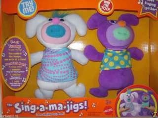 Sing a ma JIGS Singing TOY Mattel COMBO (2) PACK NEW 746775033804 